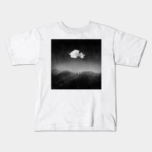 Bright Cloud Over Dark Woodlands Kids T-Shirt